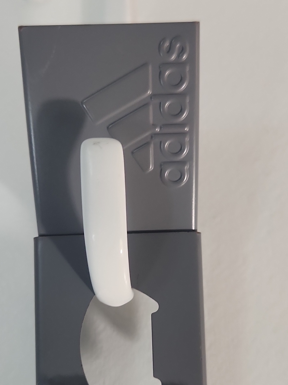 adidas White and Dark Gray Belt Hook Accessory